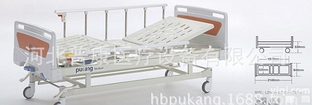 河北普康<em>小护士</em>双摇手动YL<em>病床</em>家用护理床