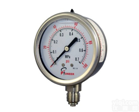 PIONEERPai63mm耐腐蚀<em>耐震</em>全<em>不锈钢</em><em>压力表</em>