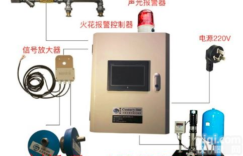 粉尘管道<em>火花</em>探测报警器|火星检测<em>熄灭</em><em>装置</em>