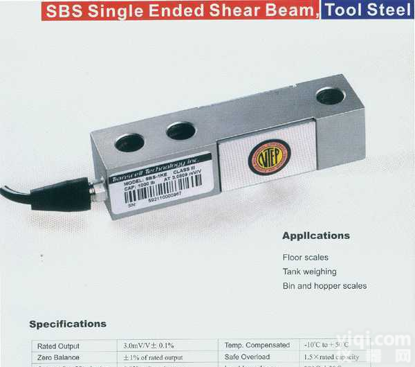 美国TRANSCELL  <em>SBS/SB/SBS-ESH/SBSK/TA单悬臂梁式称重传感器</em>
