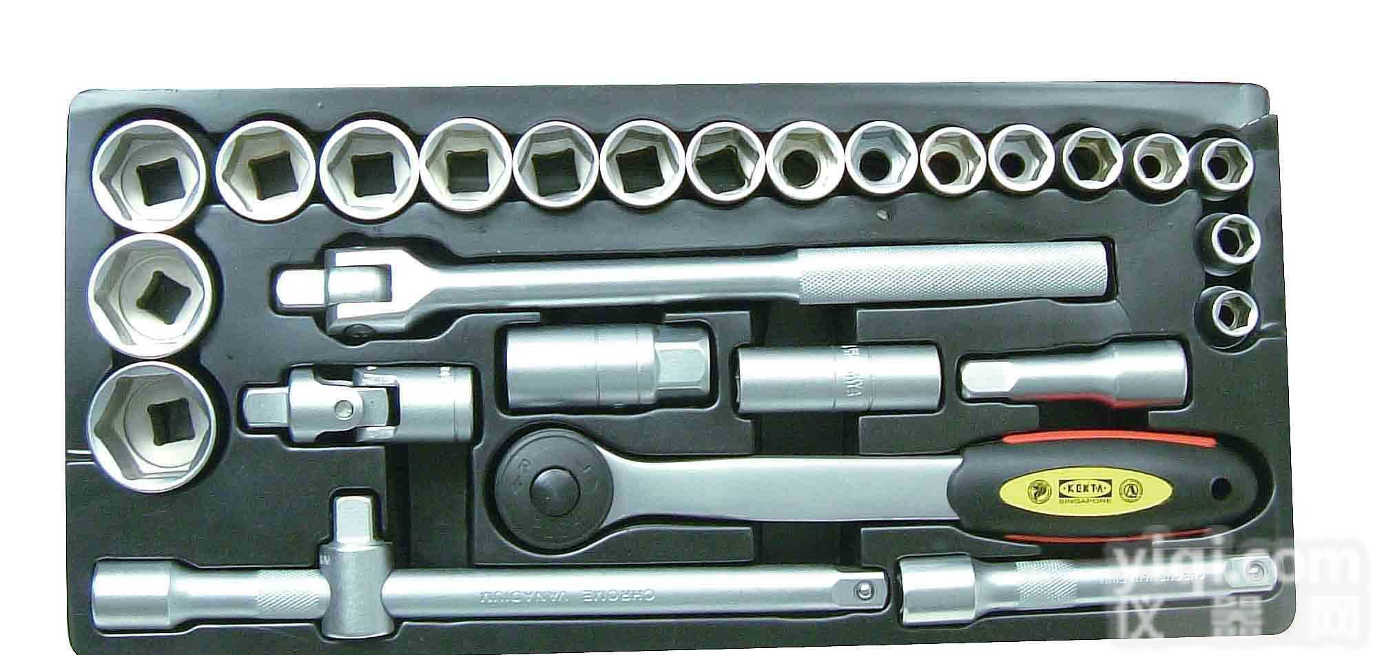 27件套<em>公制</em><em>棘轮</em>扳手KT8-191-109