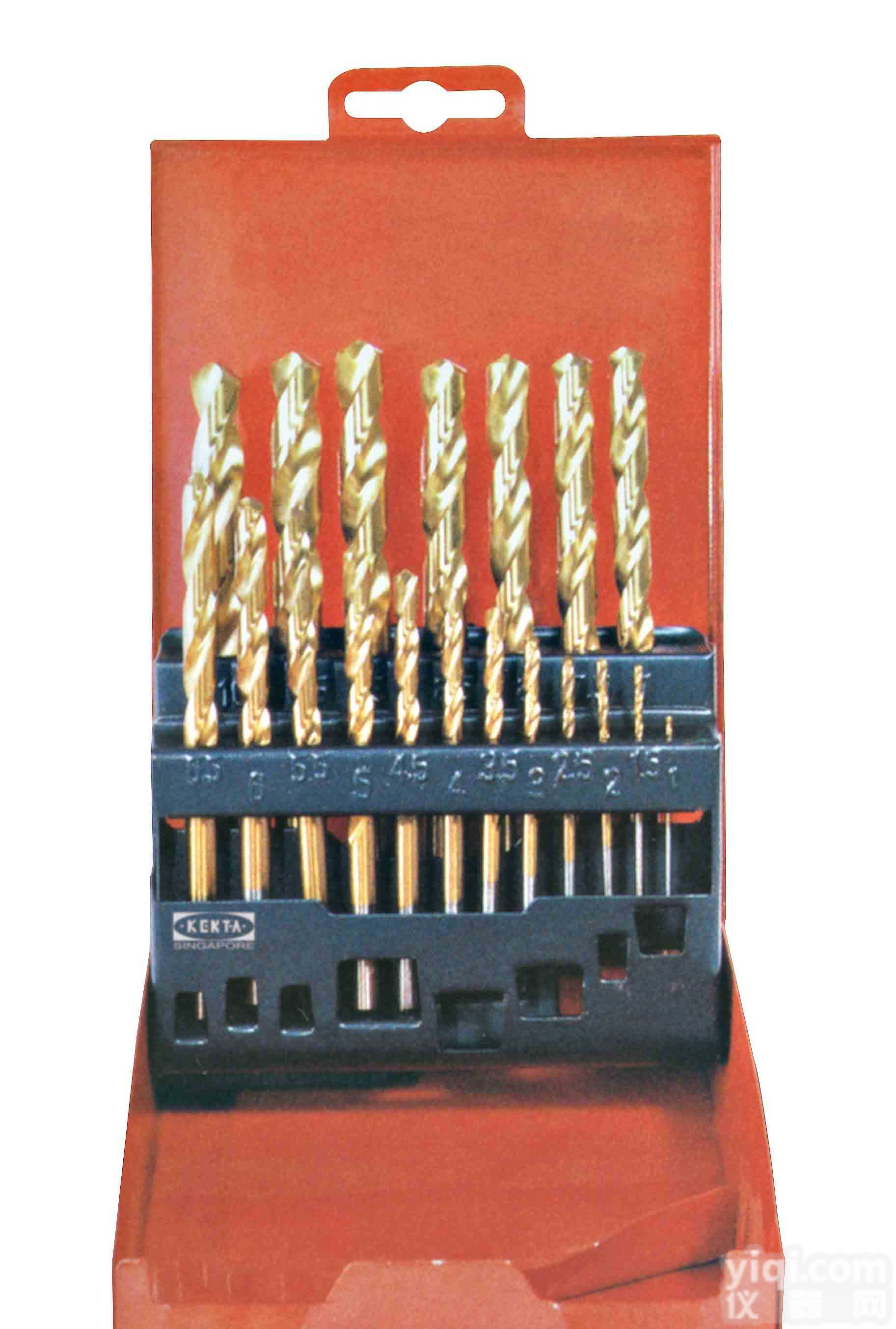 组套<em>高速钢</em>镀钛麻花<em>钻头</em>KT6-153-669