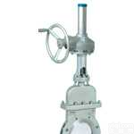 PZ543（X-F-H）-（0_6-1_0-1_6）  PZ543（X-F-H）-（0_6-1_0-1_6）伞齿轮对夹式刀形<em>闸阀</em>