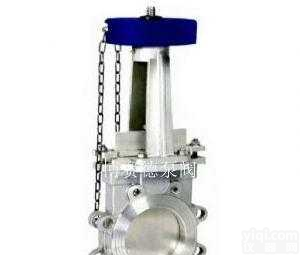 PZ443H/X/F型  <em>凸缘</em><em>链轮</em><em>对夹式</em>刀型闸阀