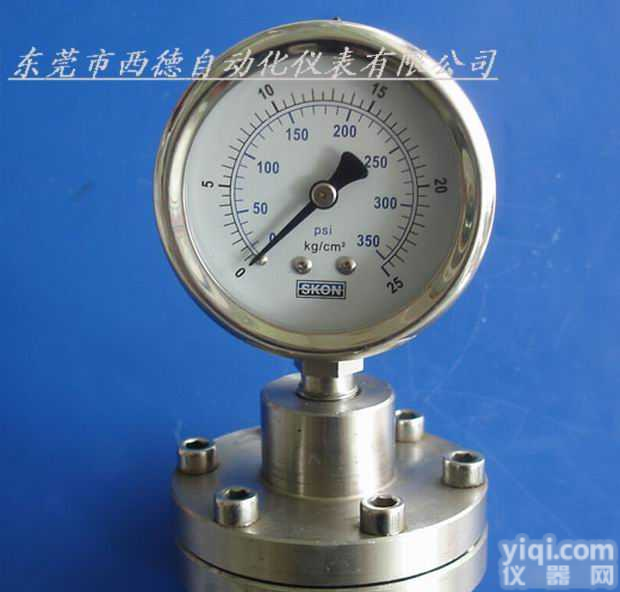 <em>耐高温隔膜压力表</em>