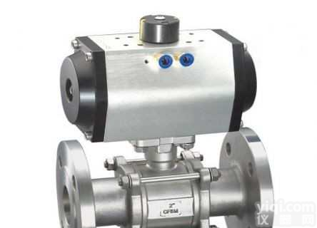 Q641F  气动三<em>片式</em><em>法兰</em><em>球阀</em>