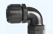 一般普级PE浪管  短螺纹弯角<em>尼龙</em>盒<em>接头</em>（浪管用）