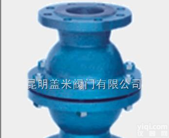 BJ41H/BJ45H，BQ41/BQ47等  <em>浮球</em>式衬氟<em>止回阀</em>H40F46-衬氟阀门-盖米衬氟<em>止回阀</em>-昆明盖米阀门