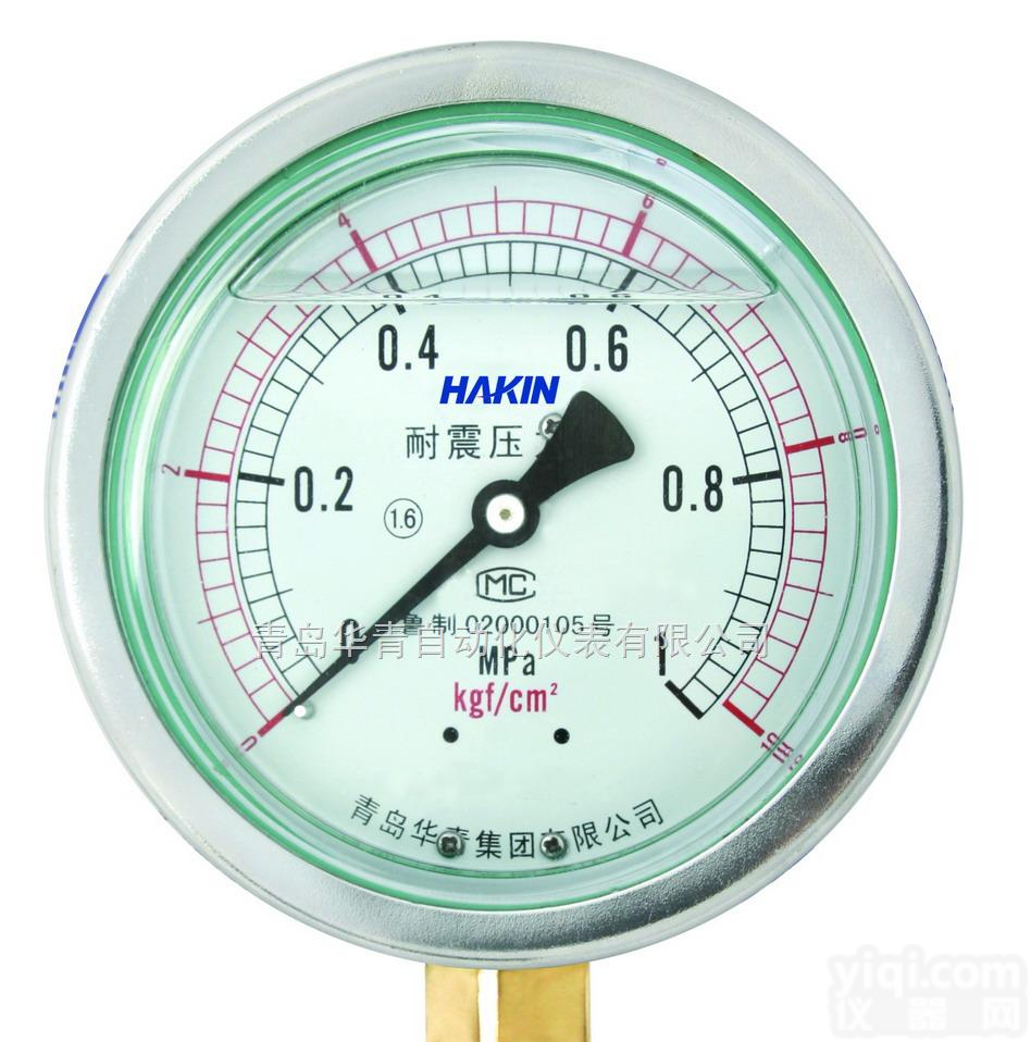 YTN-100型耐震<em>压力表</em>  <em>华青</em>厂家直销耐震<em>压力表</em>