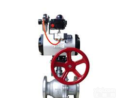 <em>Q641</em>F/H  <em>Q641</em>型气动法兰<em>球阀</em> 带手动  气动<em>三联件</em>