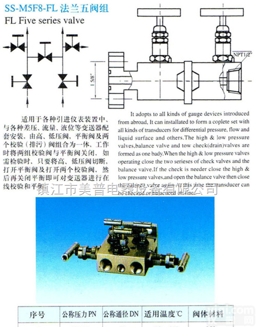 SS-M5F8-<em>FL</em><em>法兰</em>五阀组  SS-M5F8-<em>FL</em><em>法兰</em>五阀组