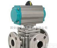 DN15-DN200  气动三通球阀  <em>气动三通法兰球阀</em>   内螺纹球阀