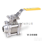 V-358B<em>对焊</em>三<em>片式</em>全径<em>球阀</em>