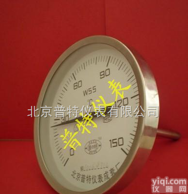 WSS401  WSS401轴向型双金属<em>温度计</em> 指<em>针式</em>双金属<em>温度计</em>