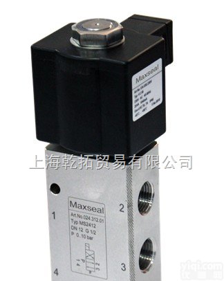 MAXSEAL二位<em>四通</em>直动式<em>电磁阀</em>，MAXSEAL直动式<em>电磁阀</em>