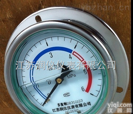 <em>耐震</em><em>压力表</em>  不锈钢<em>耐震</em><em>压力表</em>  轴向带边<em>耐震</em><em>压力表</em>