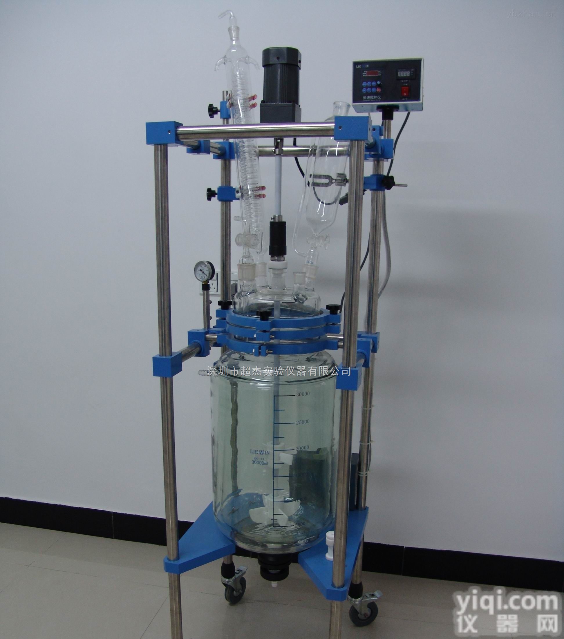 梅州汕头韶关双层玻璃<em>反应器</em>，玻璃<em>反应器</em>厂家<em>直销</em>