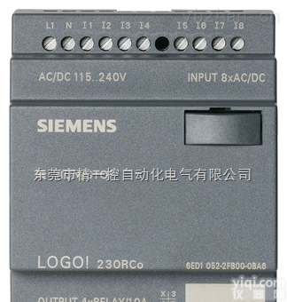 6ED1 052-2FB00-0BA6  长安自动化为机械<em>设备</em>提供西门子LOGO230RCO<em>可编程</em>逻辑<em>控制器</em>