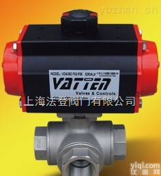 德国进口气动螺纹<em>三通</em><em>切换阀</em> 气动进口<em>三通</em>球阀