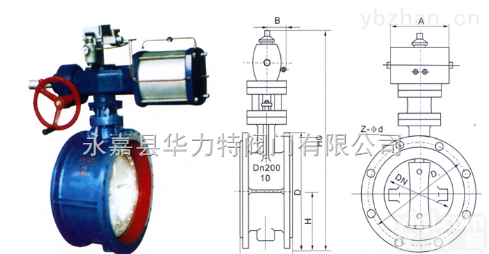 D641X气动法兰式<em>蝶阀</em>-软密封<em>蝶阀</em>-华<em>力特</em>阀门
