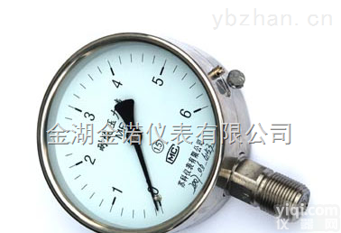 JN-YTS-100、<em>150</em><em>耐酸</em><em>压力表</em>