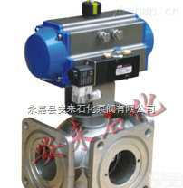 Q641F铝合金<em>气动</em><em>三通</em>方<em>球阀</em>