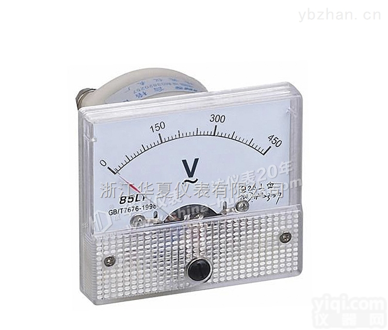 85L1  上海华夏电度表厂85L1型机械式指针表<em>电量</em><em>测量表</em>电压电流表高品质