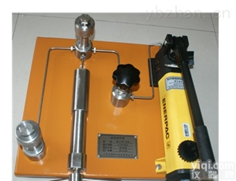 压力表<em>变送器</em>测试台100MPa液压压力源手动压力装置压力<em>校验台</em>