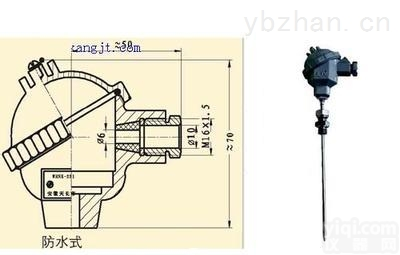 J<em>分度</em>号  WRFK-231防水式<em>铠装</em>热电偶J<em>分度</em>号