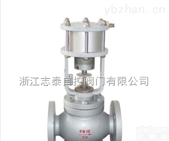 ZSQ 16-64 K（B）-2.3C  气动活塞单座<em>切断阀</em>/直通<em>法兰</em>式<em>切断阀</em>