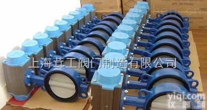 气动<em>对夹</em>式<em>蝶阀</em> --<em>尺寸</em>图--上海茸工阀门制造有限公司