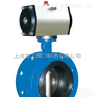 气动<em>法兰</em>式<em>蝶阀</em> --尺寸图--<em>上海</em>茸工阀门制造有限公司