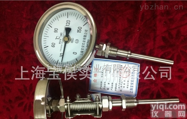 <em>WSS</em>-481  <em>万向</em>型<em>WSS</em>-481双金属温度计生产厂家 热电偶