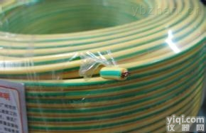 黄绿双色电气接地<em>电线</em><em>BVR</em>