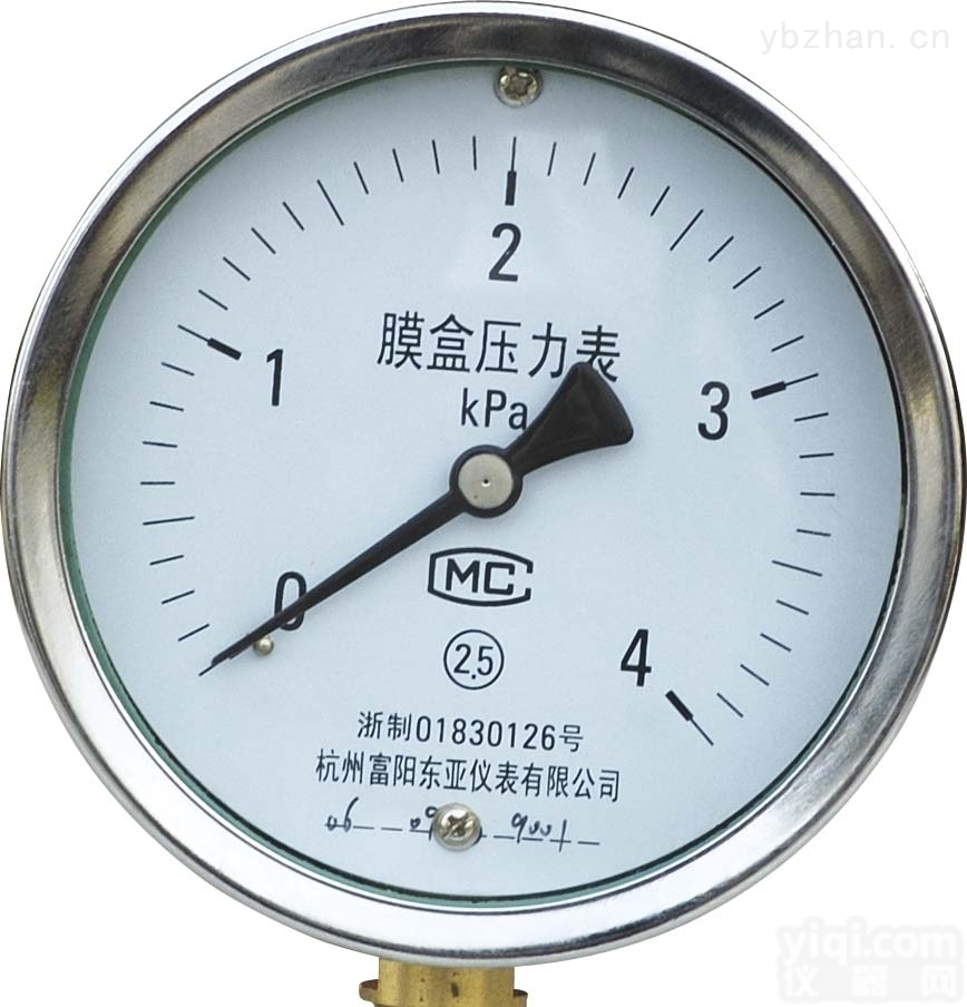 <em>膜盒</em><em>压力表</em>-<em>膜盒</em><em>压力表</em>-YE-<em>100</em>/150B型-江苏美高仪表自动化有限公司