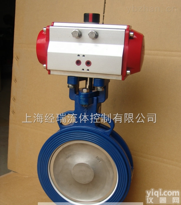 D643H-16C  广东经瑞批发BITORQ<em>铸钢</em> 不锈钢<em>气动</em>法兰偏心<em>蝶阀</em>