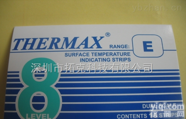 8格E型  英国TMC 温度标签 THERMAX<em>测温</em>纸8格E型温度热敏<em>试纸</em> <em>感温</em>变色纸
