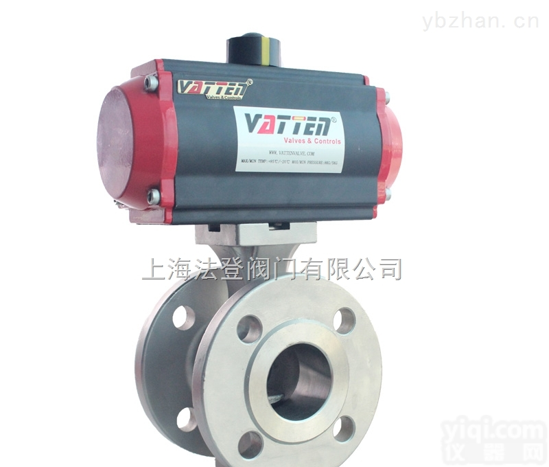 <em>压滤机</em>气动V型碳钢<em>球阀</em> 不锈钢气动V型法兰<em>球阀</em>