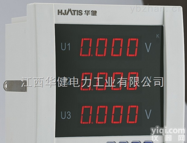 96*96mm面板  PA6000-Y13 <em>三相</em><em>电压表</em> ，液晶显示<em>多功能</em>