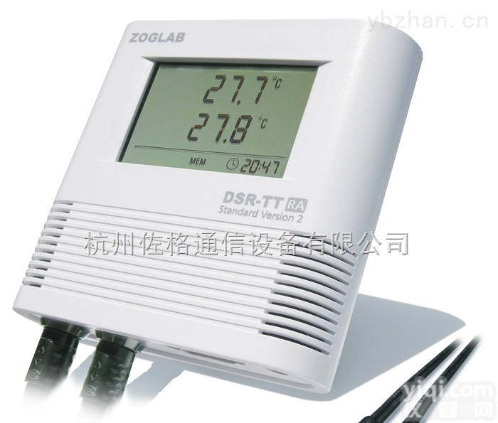 <em>DSR</em>-TT-GA  ZOGLAB佐格 <em>DSR</em>-TT 双<em>温度记录仪</em> GPRS组网 YL 电子气象 生化实验室 暖通
