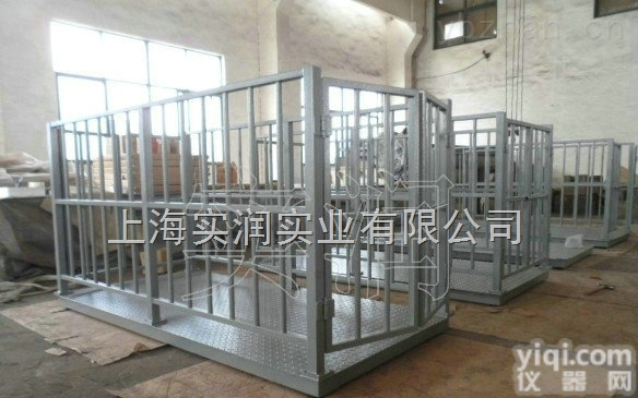 scs  安徽猪笼秤价格，1吨<em>围栏</em>秤尺寸，<em>养殖场</em>动物秤