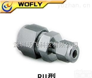 RU-02-03  RU-02-03卡套异径接头1/4“-3/8“螺纹卡套法兰等链接方式<em>仪表</em><em>管接头</em>