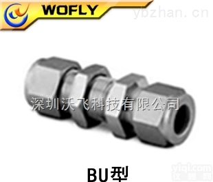 BU-02-0  BU-02-0卡套穿板接头1/4”螺纹卡套法兰等链接方式<em>仪表</em><em>管接头</em>