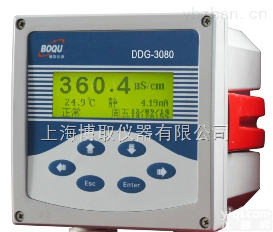 DDG-2080C  管道式安装0-300ms/cm大量程<em>电导率</em>采用<em>感应式</em><em>电导率</em>