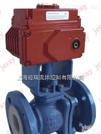 <em>耐腐蚀</em>电动<em>法兰</em>衬氟<em>球阀</em>