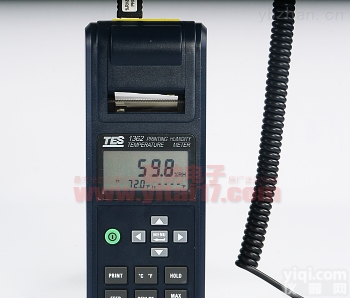 <em>TES1362  列表式温湿度计（带打印机）</em>