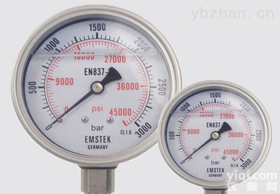 JL  深圳嘉力 JL超高压压力表 <em>径向</em><em>油压表</em> 轴向带边高压表