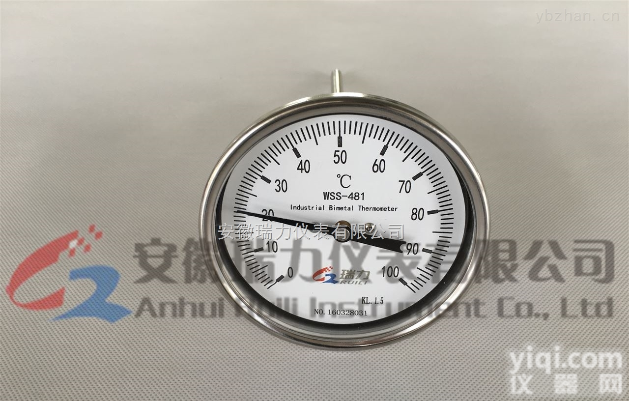 <em>万向</em>型双金属<em>温度计</em> WSS-481 <em>温度表</em> JZ可靠