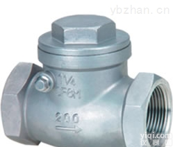 H14W-16P  型内<em>螺纹</em><em>不锈钢</em><em>止回阀</em>