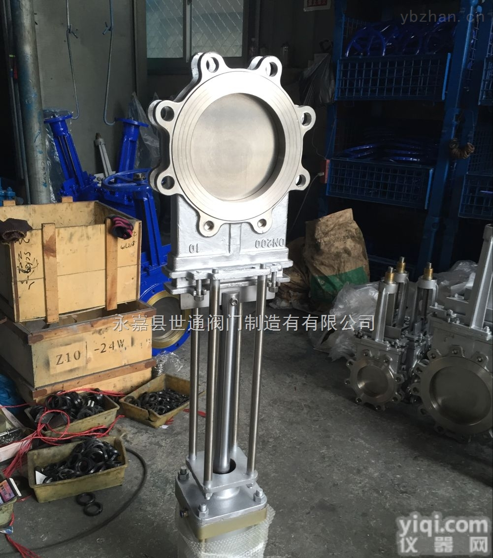PZ673W--10NR  高温不锈钢刀<em>闸阀</em>2520<em>气动</em>刀型<em>闸阀</em><em>对夹</em>式刀<em>闸阀</em>